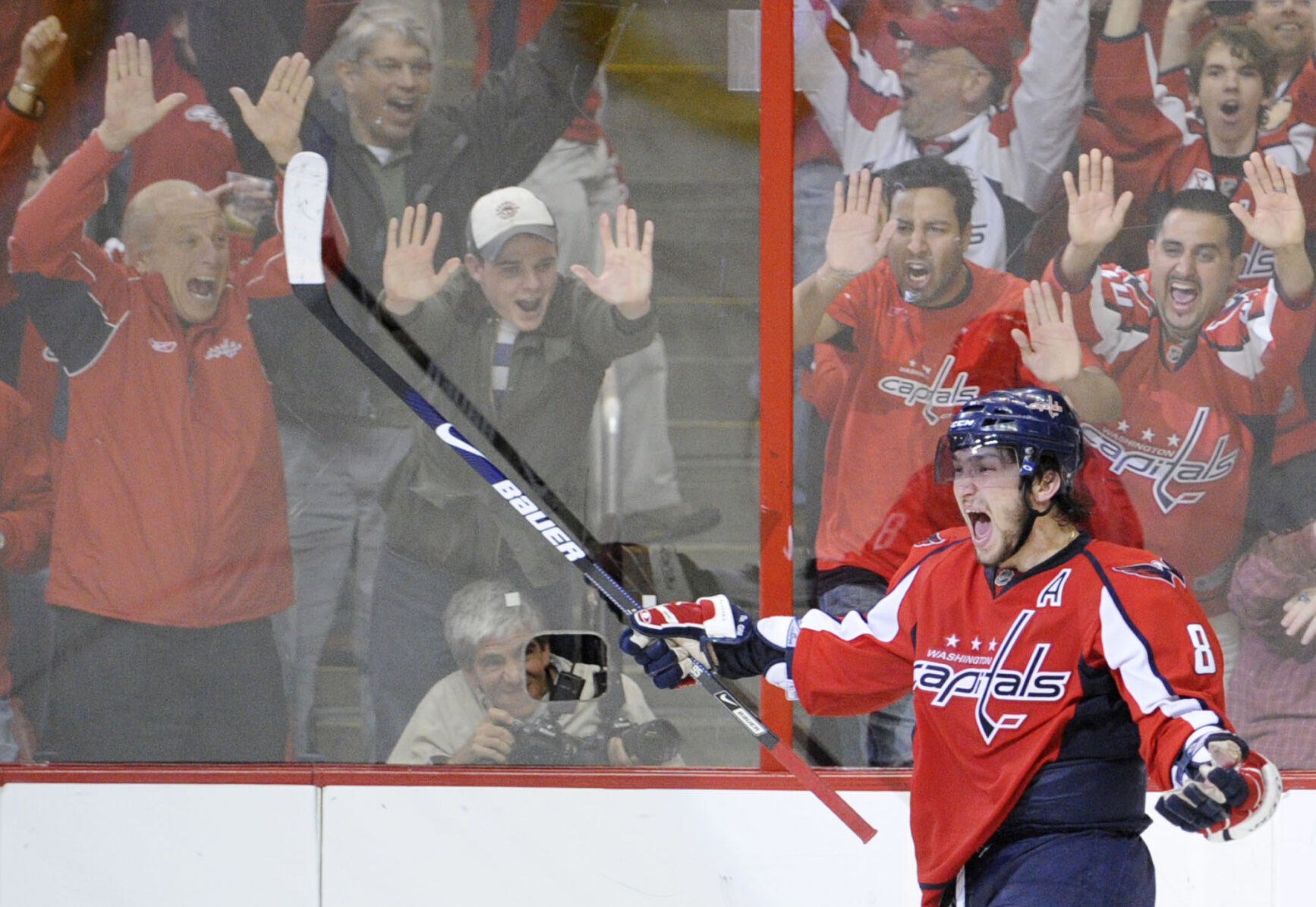 2009: Alex Ovechkin records his first NHL playoff hat trick